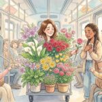 FLORES EN EL TREN