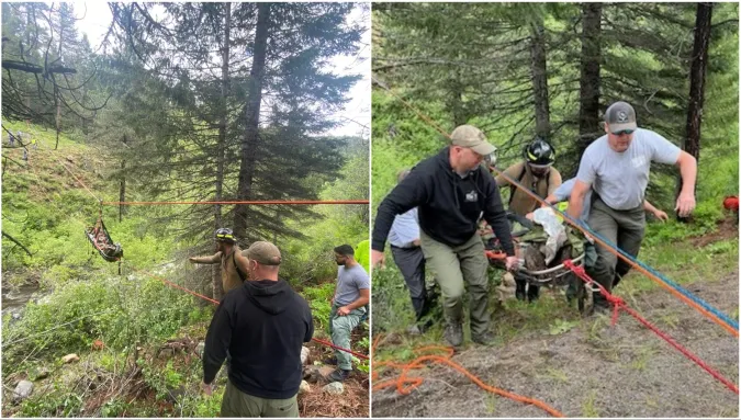 Perrito-ayuda-en-el-rescate-de-su-dueno-en-Oregon1 Oficina del Sheriff del Condado de Baker | Cortesía